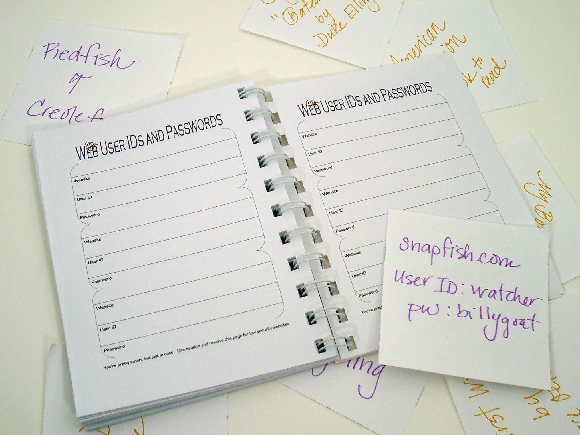 My Book of Lists - Orange Flower (Mini)
