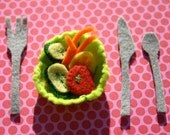 Miniature Felt Food Salad