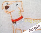 D Dog INSTANT DOWNLOAD PDF embroidery pattern