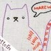 C Cat INSTANT DOWNLOAD PDF embroidery pattern