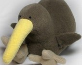 New Zealand Kiwi Bird Plush Toy Pattern PDF INSTANT DOWNLOAD