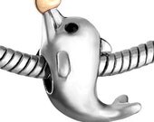 FREe SHIPPING Authentic Pugster dolphin bead