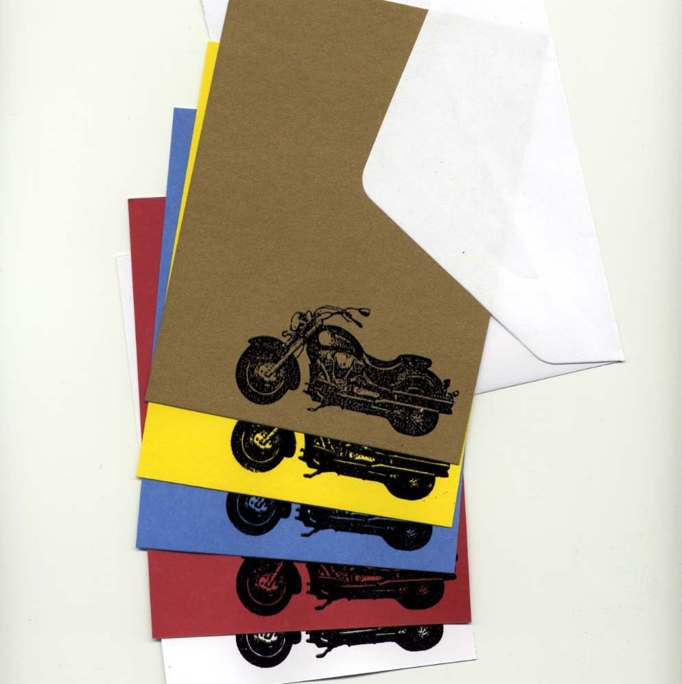 motor cycle stationery set