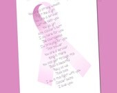 Card of support for breast cancer