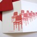 red chairs notecard