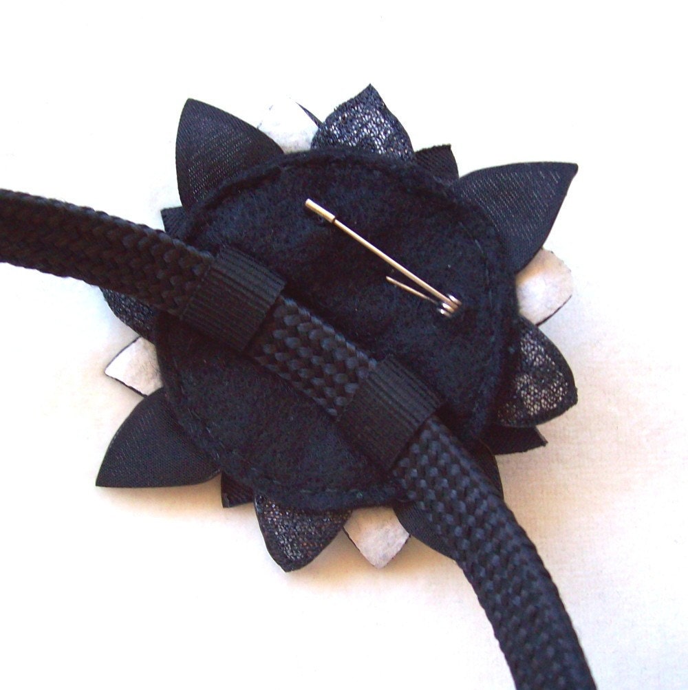 Darkest Dahlia - brooch/headband