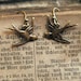 Love Bird Earrings - Brass