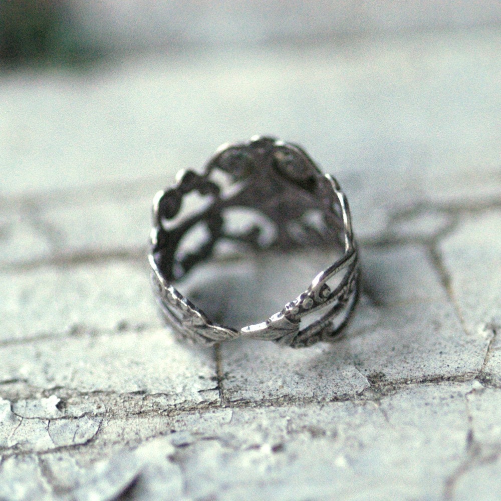 Silver Aventurine Ring