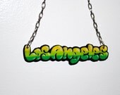 Graffiti Reppin' Your City Necklace by beebles