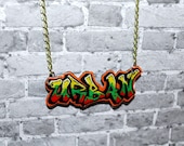 URBAN Graffiti Necklace by beebles