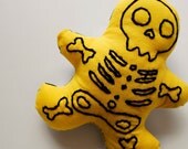 Yellow Skelly Man Plush