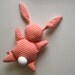 Tangerine Stripey Mooshy Belly Bunny