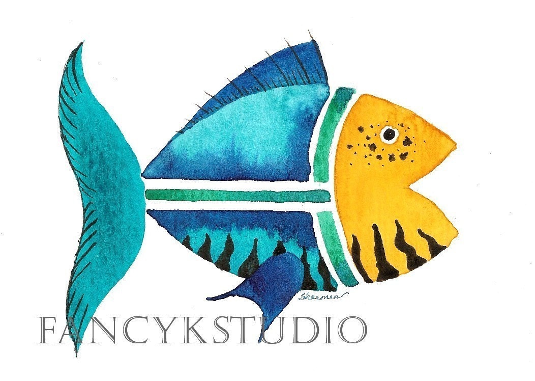 556 ACEO FISH Limited Edition Art Print