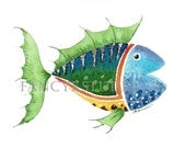 754 FISH Limited Edition ACEO Art Print PERFECT FOR SCRAPBOOKING CARD MAKING