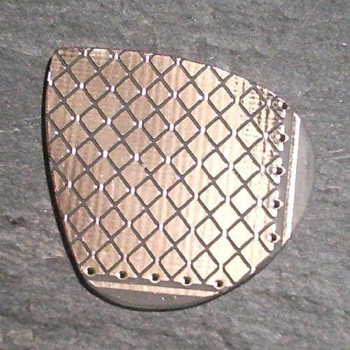 Electronic Guitar Pick - Gold and white  circuit board
