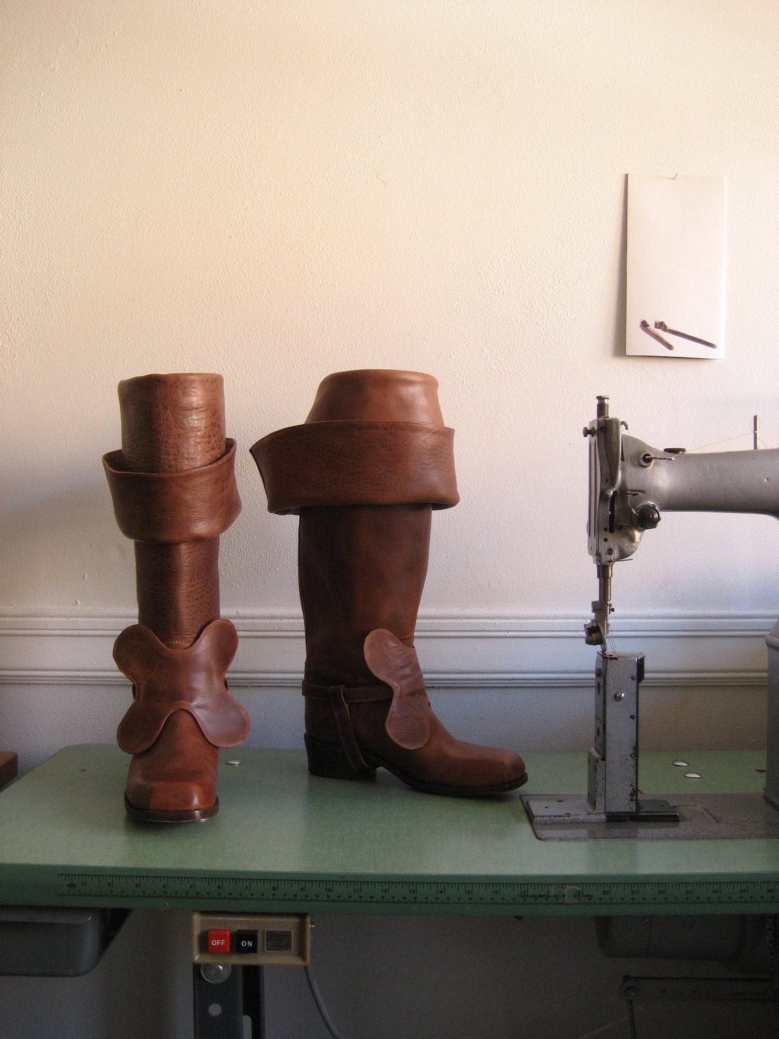 Custom Leather Bucket Boots