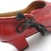 Custom Red Retro Platform Pumps