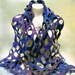 Lacy Felt Scarf -Stole -- OOAK cashmere-soft merino openwork lattice shawl wrap
