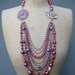 SALE Vintage Multi Strand Repurposed Statement Necklace