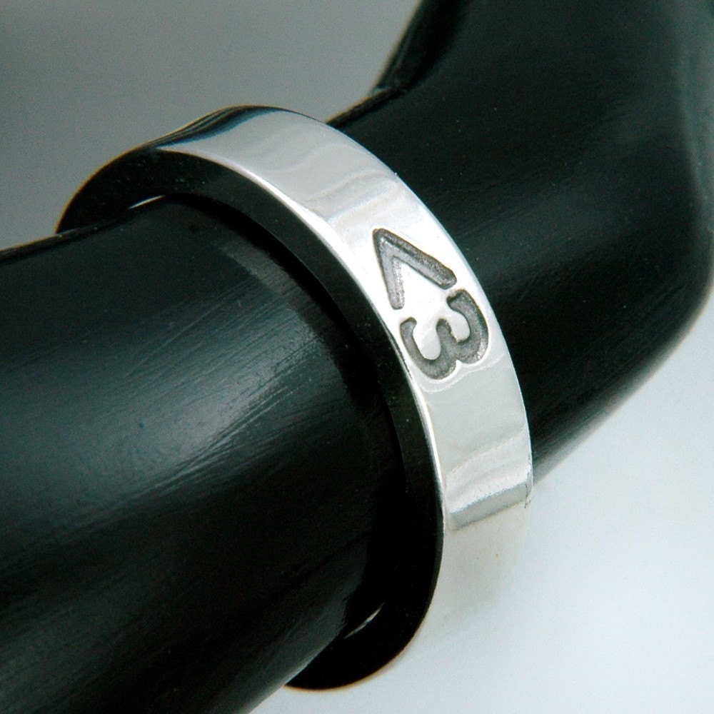 Less Than Three Ring, Handmade Sterling Silver Unisex