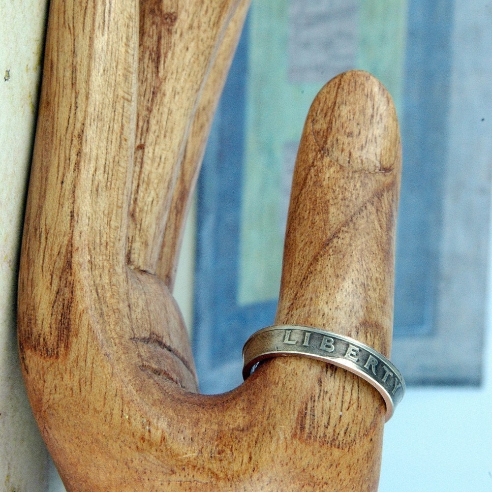 Quarter Ring, Handmade from Genuine US Coin, Unisex
