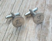 Custom Monogram Hand Stamped Cuff Links