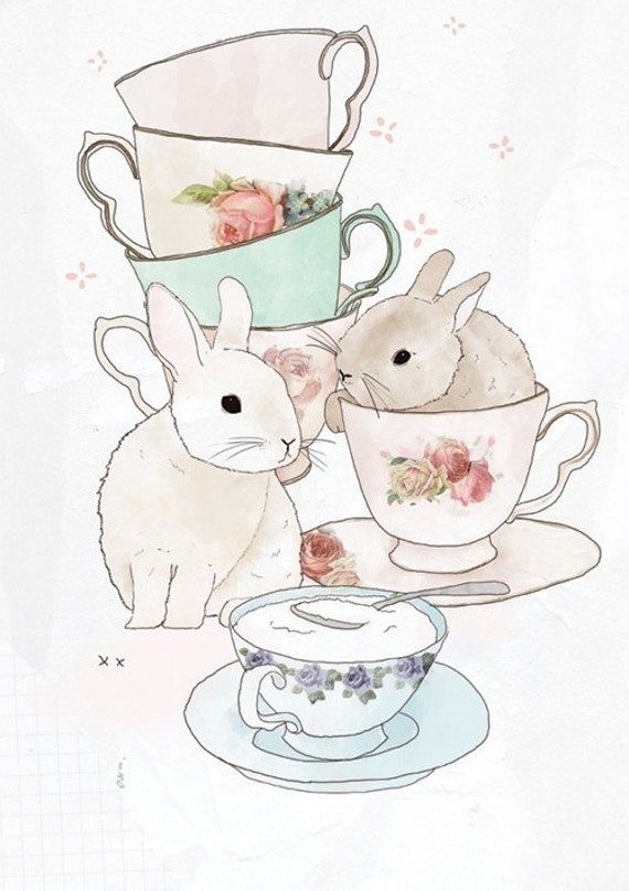 Bunnies and tea