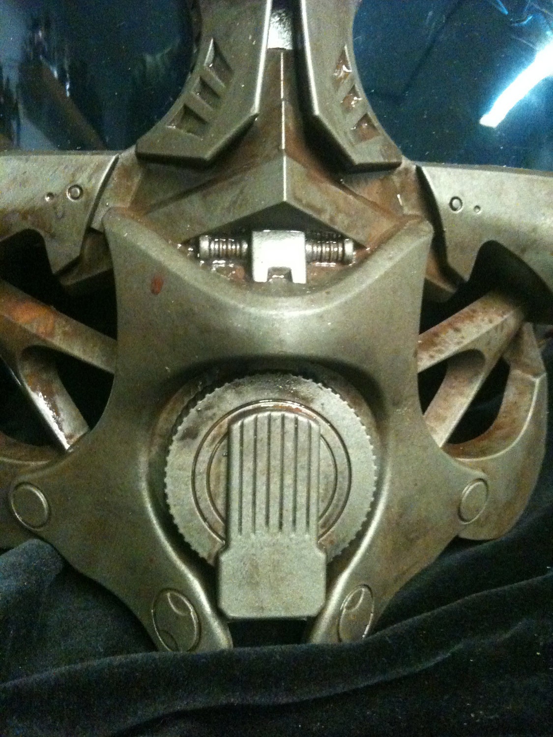 Steampunk Junkyard Bumble Bee Helmet Transformers Life Size Cosplay Battle damaged