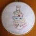 Bunny and Her Teacups Embroidery PDF Pattern