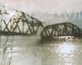 hazy. 8 x 10 .multiple exposure photograph.