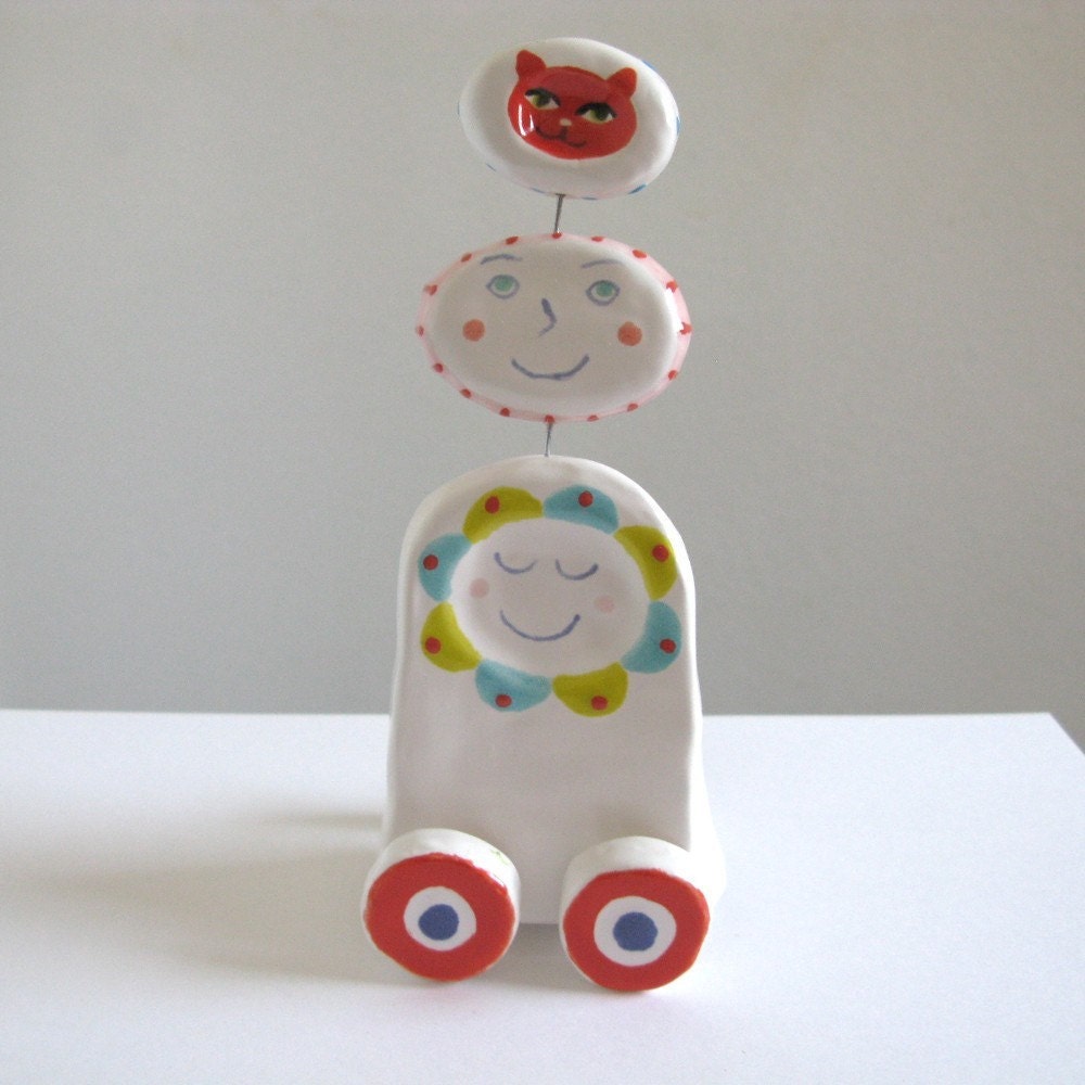 Rolling Happiness - Ceramic Sculpture
