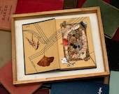 Mixed Media Artwork, Natural Materials Altered Book