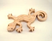 Gecko - Childrens Wood Puzzle Game - New Toy - Hand-Made - Child-Safe