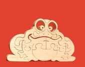 Chubby Frog - Childrens Wood Puzzle Game - New Toy - Hand-Made - Child-Safe