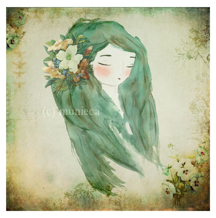 Nature Girls serie -  Flower Girl