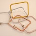 Square bangle bracelets