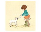 Belle and Her Little Lamb
