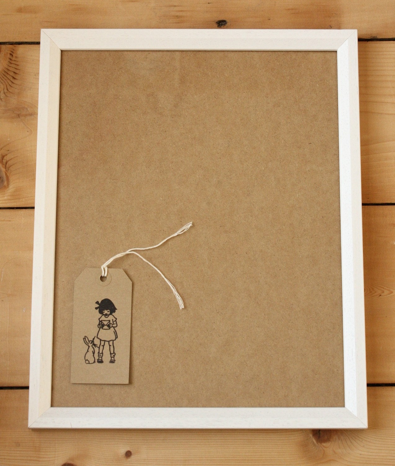 11 by 14 inch Bespoke White Wooden Frame