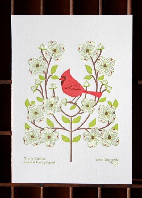 north carolina (from birds and blooms of the 50 states)