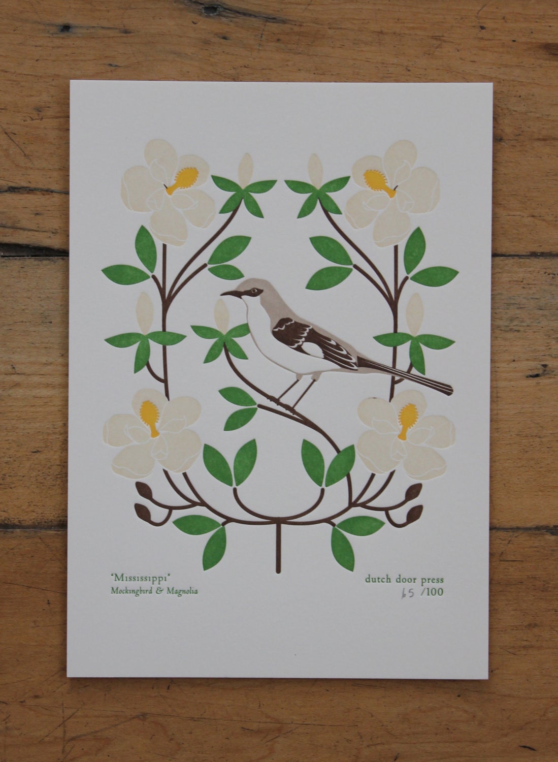 mississippi (from birds and blooms of the 50 states)