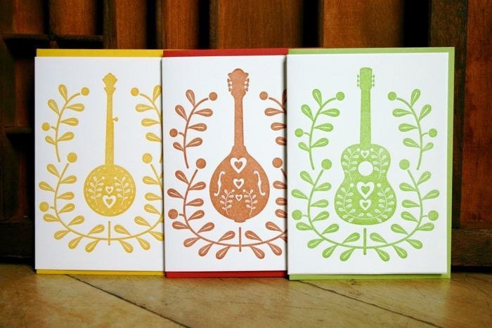 folk stringed instruments noteset (multi set of 6)