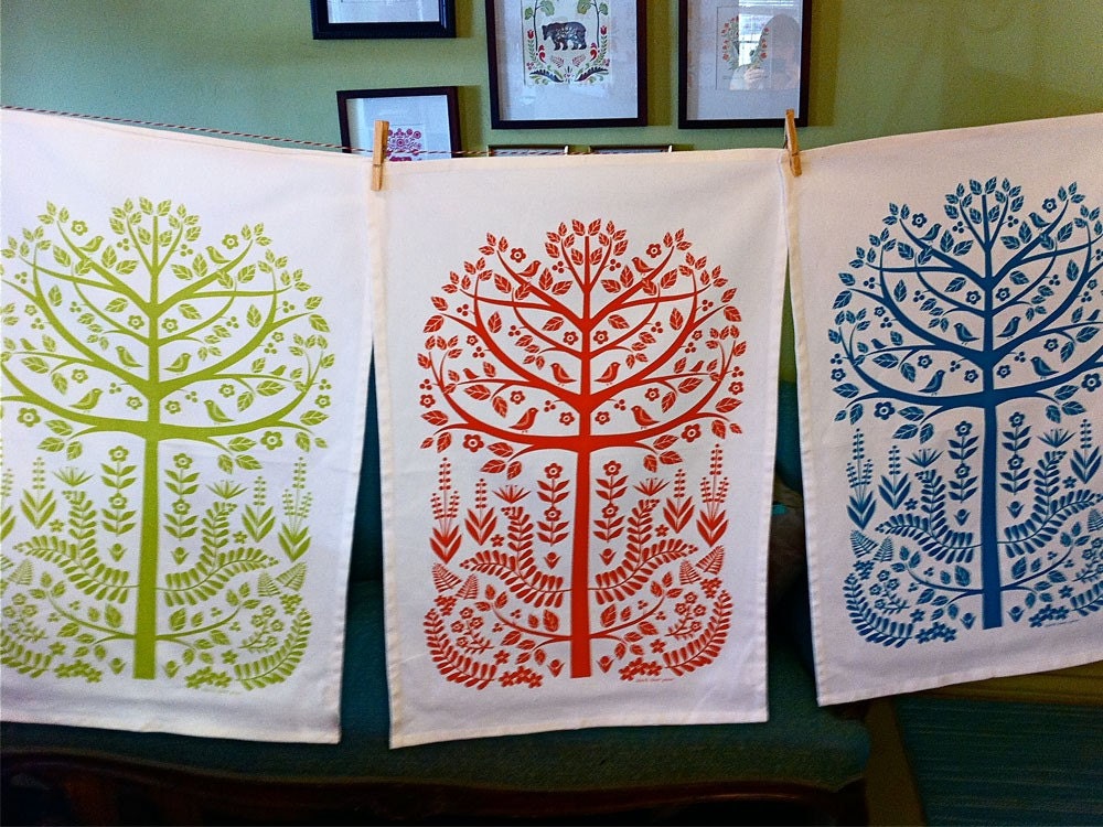 tree tea towels (set of 3)