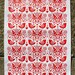 5 sheets of gift wrap (floral with birds)