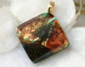 Tree of Life Dichroic Fused Glass Pendant 00814