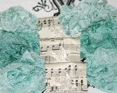 Seam Binding Crinkled Serene Waters Aquas Blues 15 yards