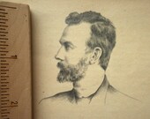 original drawing - pencil "man in profile"