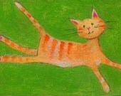 Bouncing Tigger  aceo art card
