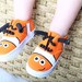 Handpainted shoes - Nemo inspired Clown fish hand painted sneakers for boys or girls - baby or toddler shoes