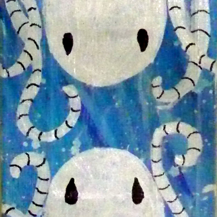 Top and Bottom Octopus - VHS art original painting
