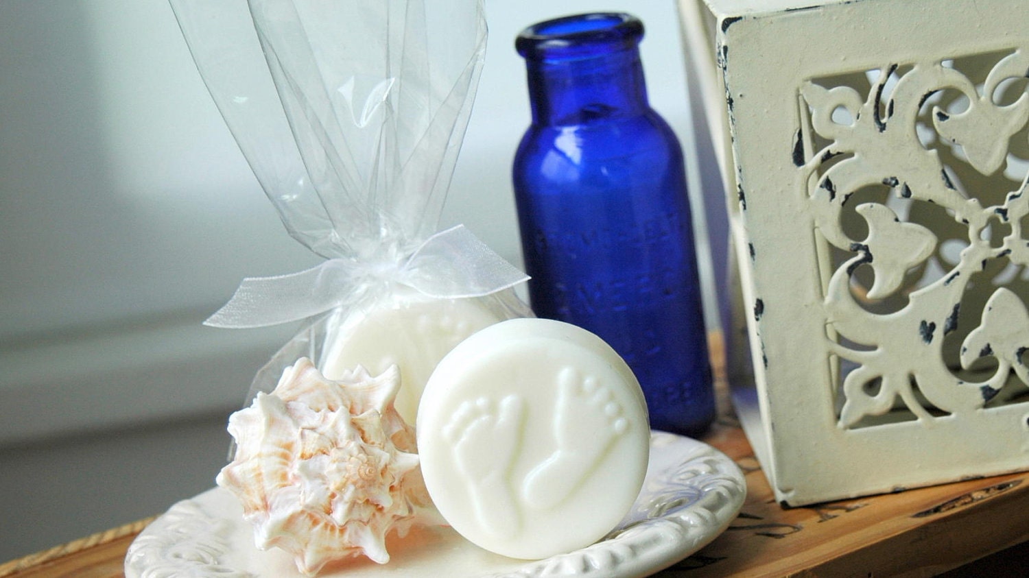 10 . Baby Boy Baby Shower Favors . Footprints Soap Favors . Baby Shower / Bridal Shower